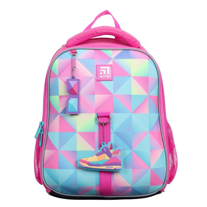 

Рюкзак каркасный Kite 555 35*26*13.5 дев Cool girl, роз/гол K21-555S-3