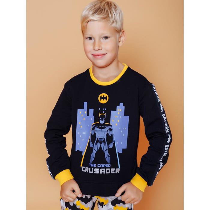 Свитшот для мальчиков Batman, рост 110 см, цвет чёрный