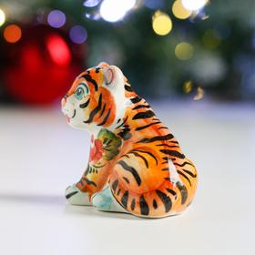 

Сувенир "Тигр Панчо", гжель, цвет