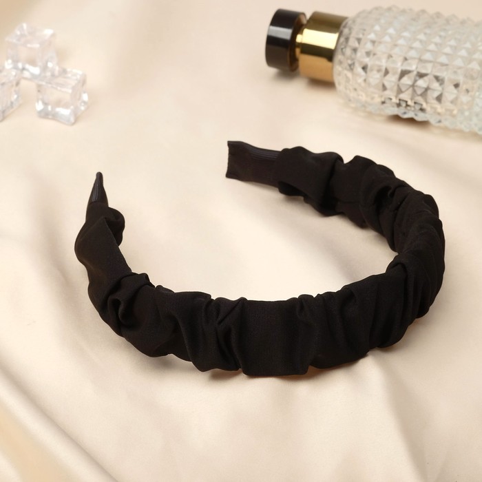 Ободок для волос "Астрид" 3 см, чёрный