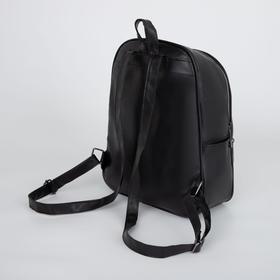 

Рюкзак, отдел на молнии, 2 наружных кармана, цвет чёрный