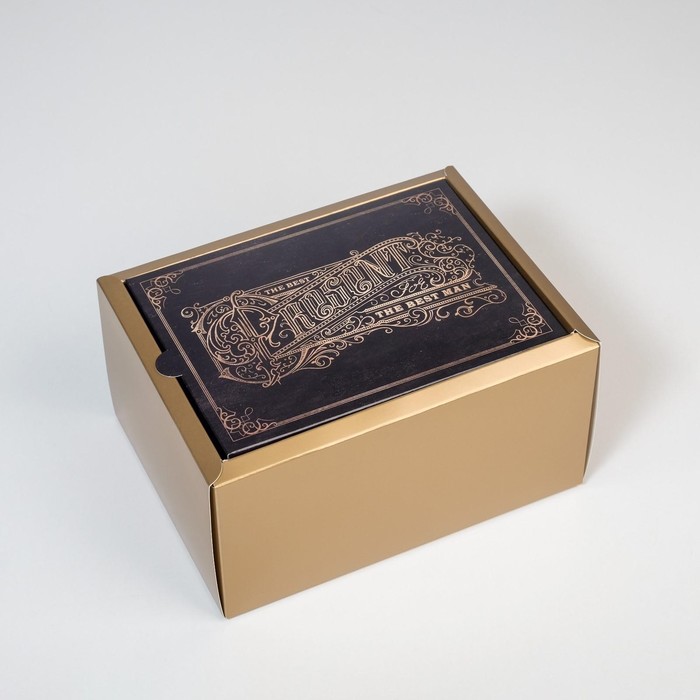 Коробка подарочная складная, упаковка, «Джентельмен», 20 х 15 х 10 см коробка складная джентельмен 20 х 15 х 8 см
