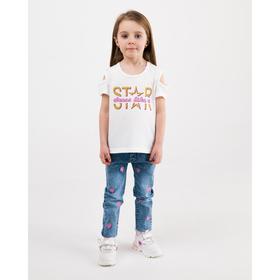 

Футболка для девочки, цвет белый, рост 116 см