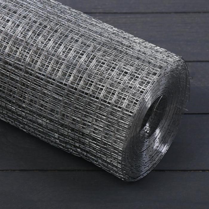 

Сетка оцинкованная, сварная, 1 × 10 м, ячейка 25 × 25 мм, d = 1,6 мм, металл
