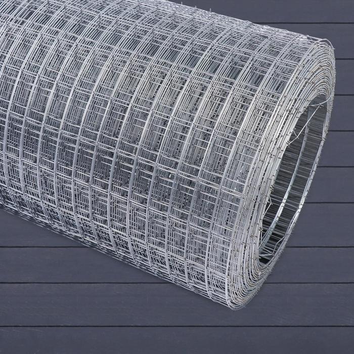 

Сетка оцинкованная, сварная, 1 × 25 м, ячейка 25 × 50 мм, d = 1,2 мм, металл