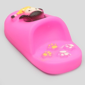

Игрушка пищащая "Тапок" для собак, 10 см, микс