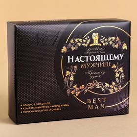 

Набор «Настоящему мужчине»: шоколад с алкоголем 100 г., конфеты с алкоголем 200 г., орехи в глазури 100 г.