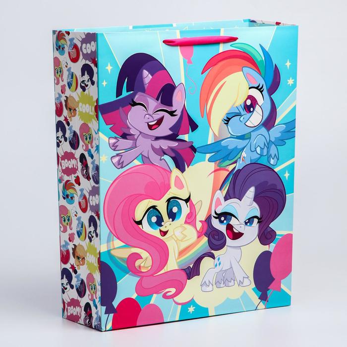 

Пакет ламинат вертикальный "Super cute!", 31х40х11 см, My Little Pony