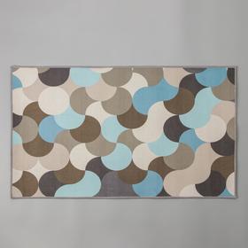 

Коврик Доляна «Конфетти», 60×100 см, цвет бежево-синий