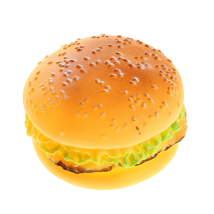 Игрушка пищащая "Гамбургер", 8,5 см