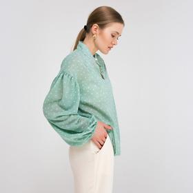 

Рубашка женская MINAKU: Green trend цвет зелёный, р-р 48