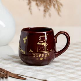

Кружка "Петелька", коричневая, кофе, 0.22 л