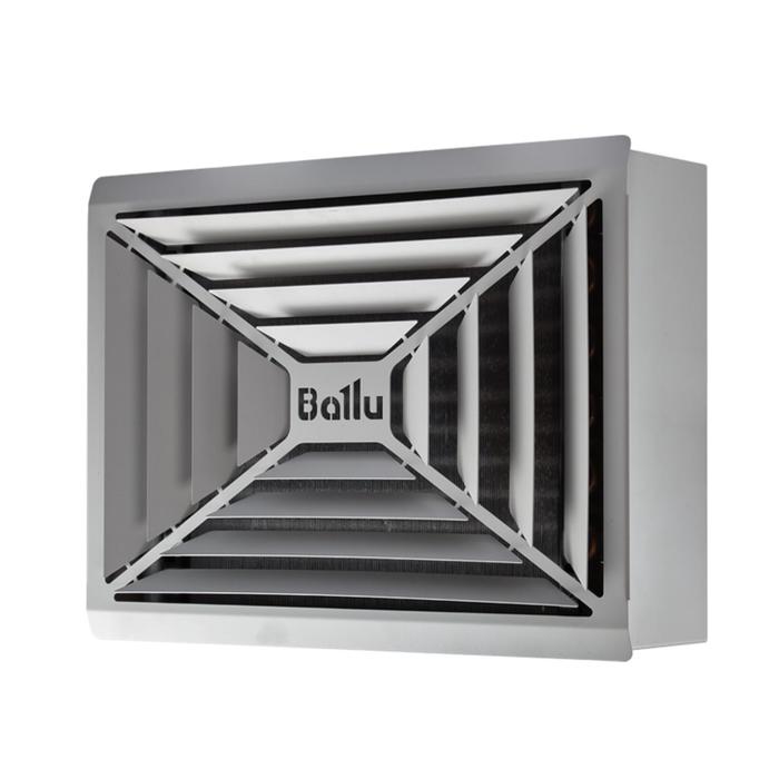 Тепловентилятор Ballu BHP-W4-20-D, водяной, 1600 м3/ч, 3 режима, серебристый тепловентилятор ballu bhp w2 40 ln водяной 5400 м3 ч 3 режима серый