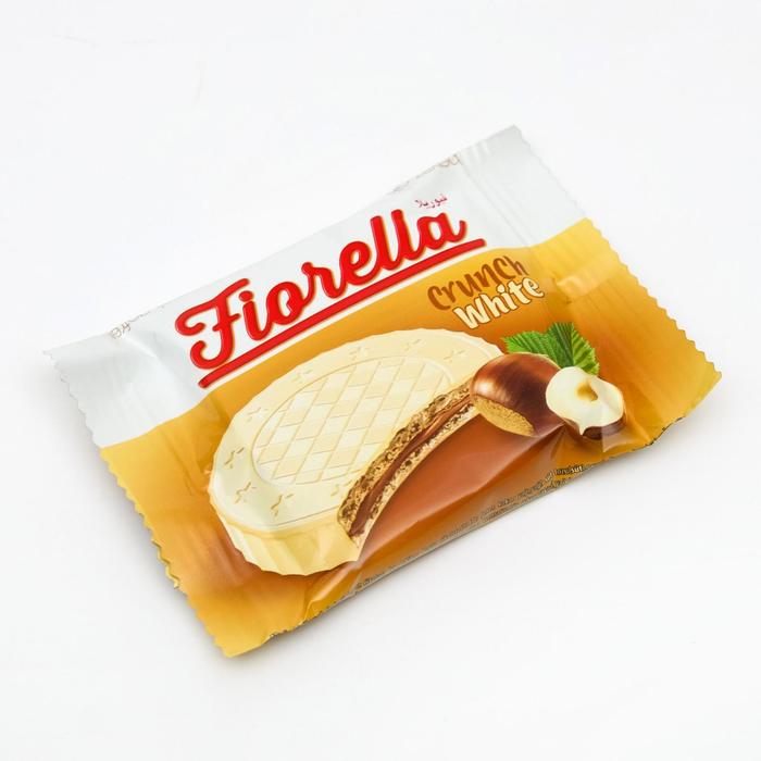 Вафли Fiorella с ореховым кремом в белом шоколаде, 20 г