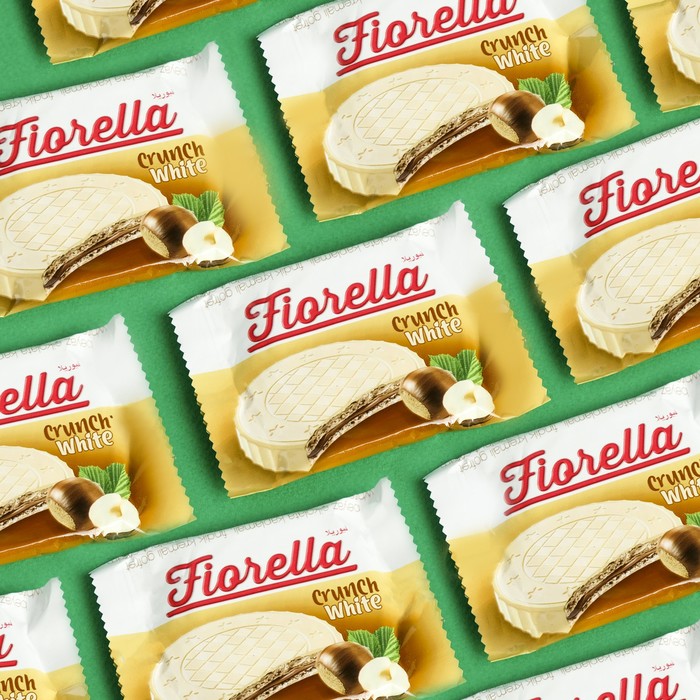 

Вафли Fiorella с ореховым кремом в белом шоколаде, 20 г