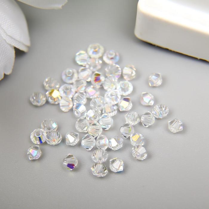 

Бусины Preciosa "Crystal" 2,4х3 мм, 50 шт, перелив