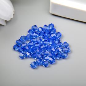 

Бусины Preciosa "Sapphire" 3,6х4 мм, 50 шт