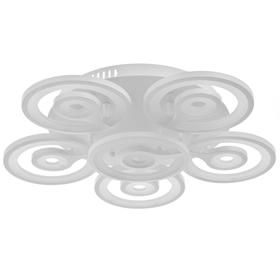 

Люстра с ПДУ 59121/6WT LED 150Вт 3 режима диммер белый 52х52х14 см