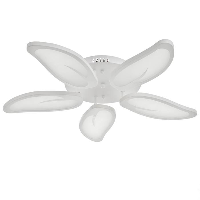 

Люстра с ПДУ 59128/5WT LED 70+70Вт 3 режима диммер белый 67х67х14 см