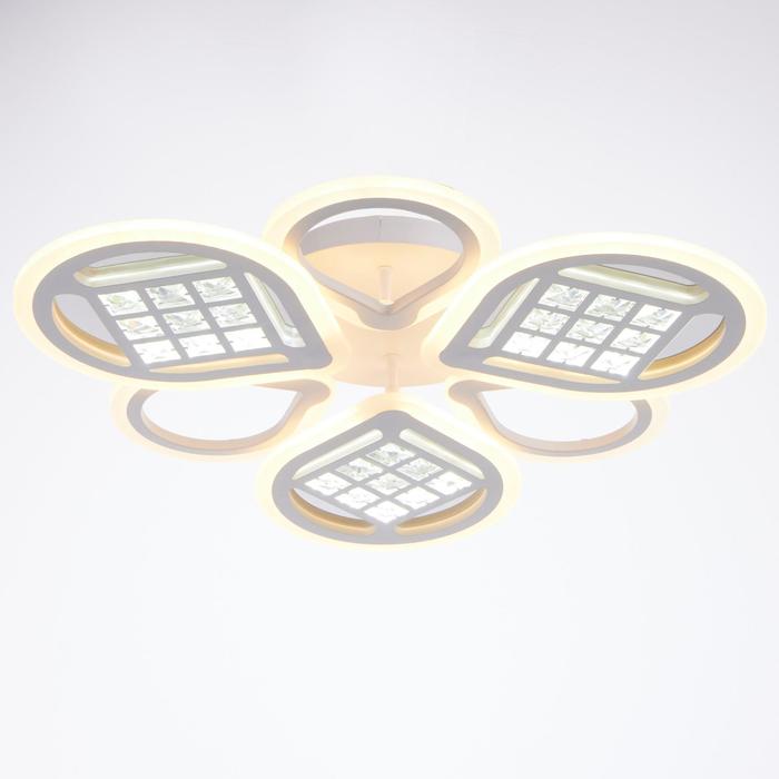 

Люстра с ПДУ 1152/6 LED 178Вт 3000-6000К диммер белый 65х65х8 см