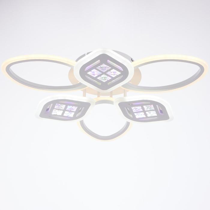 

Люстра с ПДУ 1162/6WT LED 120Вт 3000-6000К диммер белый 65х45х8 см