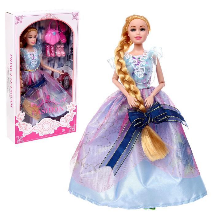 Кукла-модель «Ариана» шарнирная, в платье, с длинными волосами и аксессуарами, МИКС