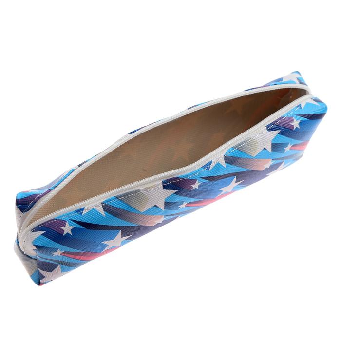 Пенал школьный "Звезды" на молнии, МИКС 5458216