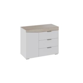 

Комод №1 1000х792х450 Дуб Сонома/Белый Ясень