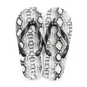 

Сланцы женские SNAKE WHITE, цвет белый/чёрный, размер 37