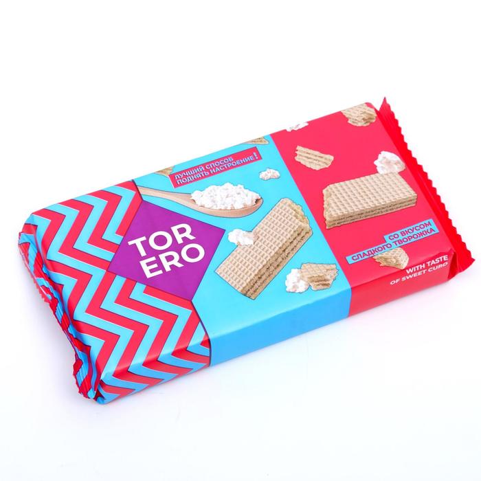 

Вафли TORERO «Со вкусом сладкого творожка», 200 г
