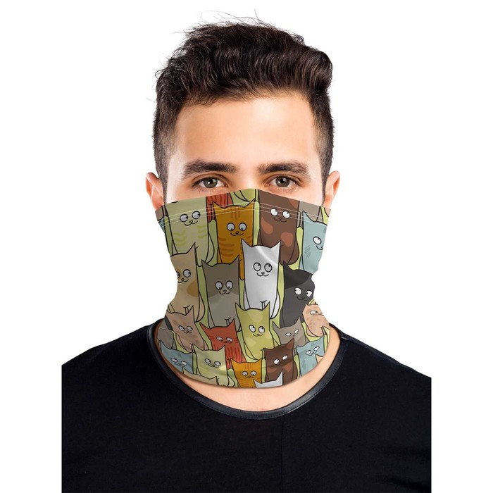 Универсальный Бафф маска, размер 23 х 47 см, джерси