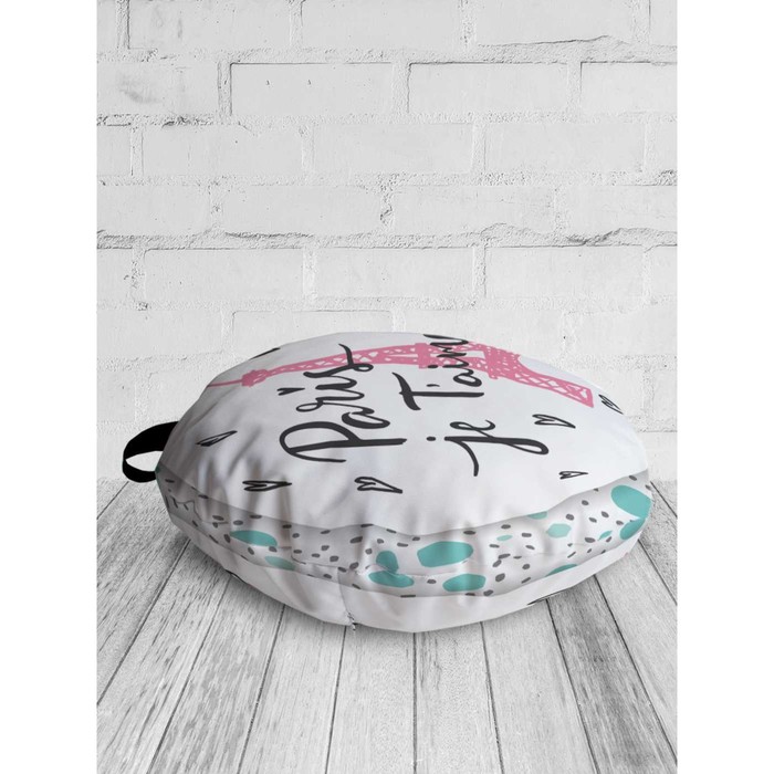 фото Декоративная подушка - сидушка, d-50, оксфорд joyarty