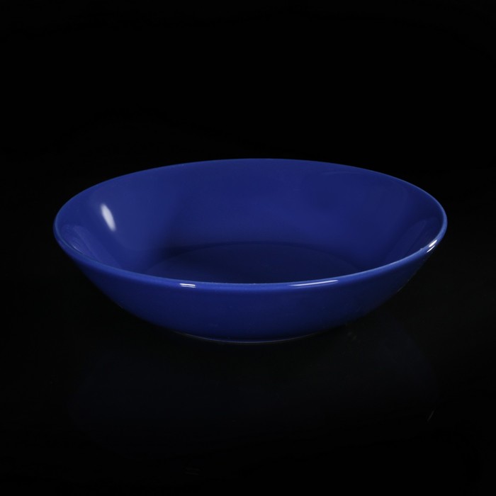 Тарелка глубокая 18 см, цвет синий
