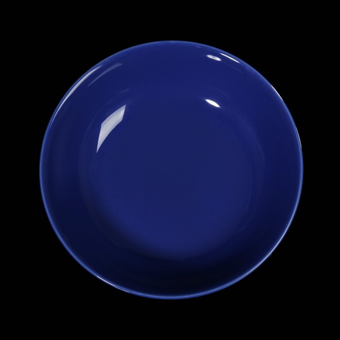 Тарелка глубокая 18 см, цвет синий