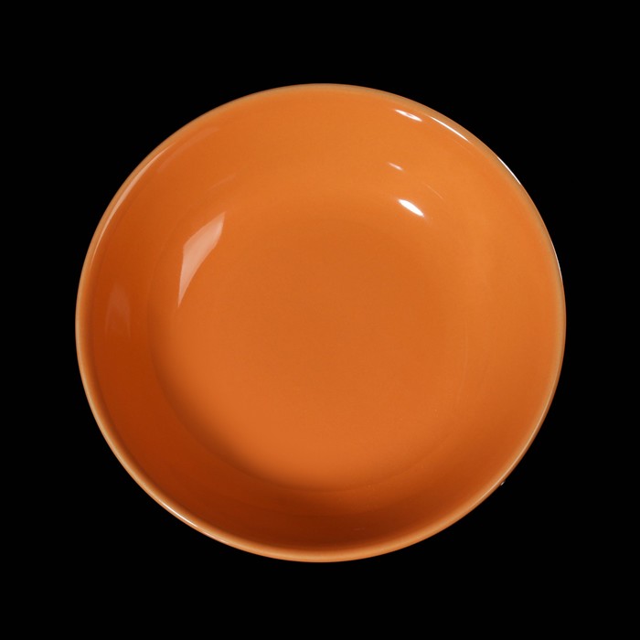 Тарелка суповая 18 см, цвет оранжевая