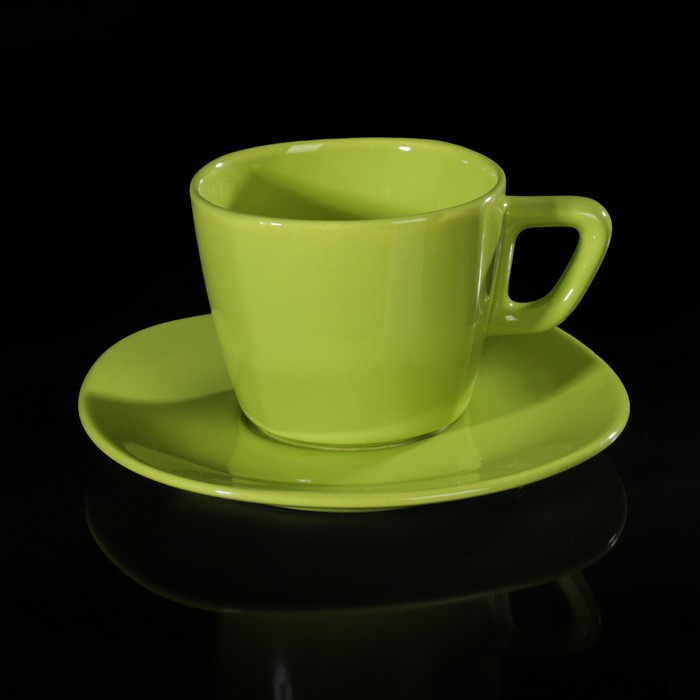 Чайная пара 200 мл, цвет зелёный