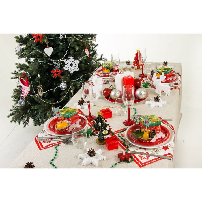 Тарелка десертная 19 см, цвет красный