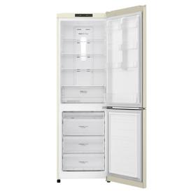 

Холодильник LG GA-B419SEJL, двухкамерный, класс А+, 354 л, Total No Frost, бежевый