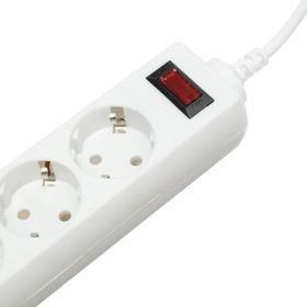 

Сетевой фильтр белый Luazon Lighting, 4 розетки, 3 м, 2200 Вт, 3 х 0.75 мм2, 10 А, 220 В 44
