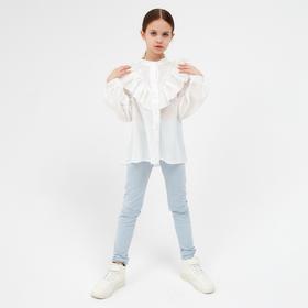 

Рубашка для девочки MINAKU: Cotton collection цвет белый, рост 134