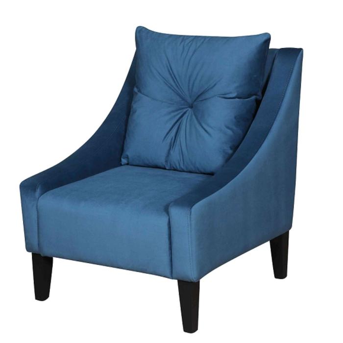 Кресло «Луиджи», опоры массив венге, ткань велюр, цвет океан барный стул верона 2 ткань велюр опоры венге цвет океан