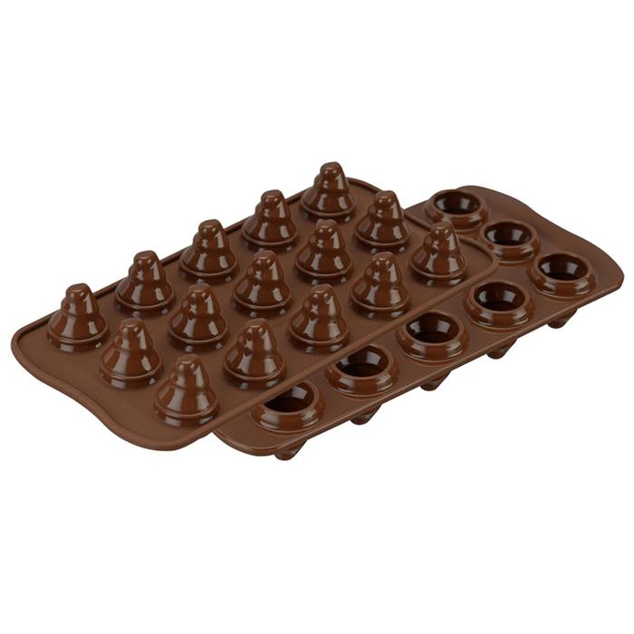 форма для приготовления конфет bakery 14 5х8 см силикон Форма для приготовления конфет Choco trees, силиконовая