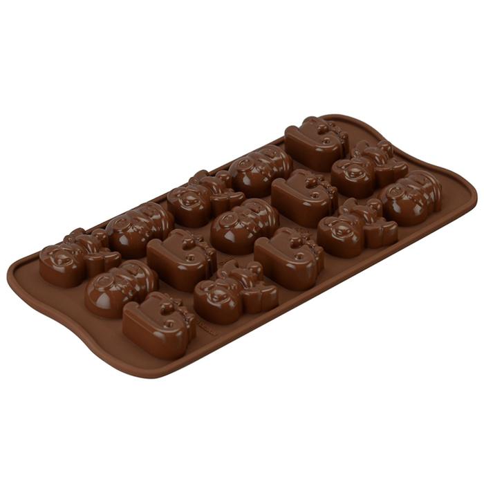 Форма для приготовления конфет Choco winter, силиконовая