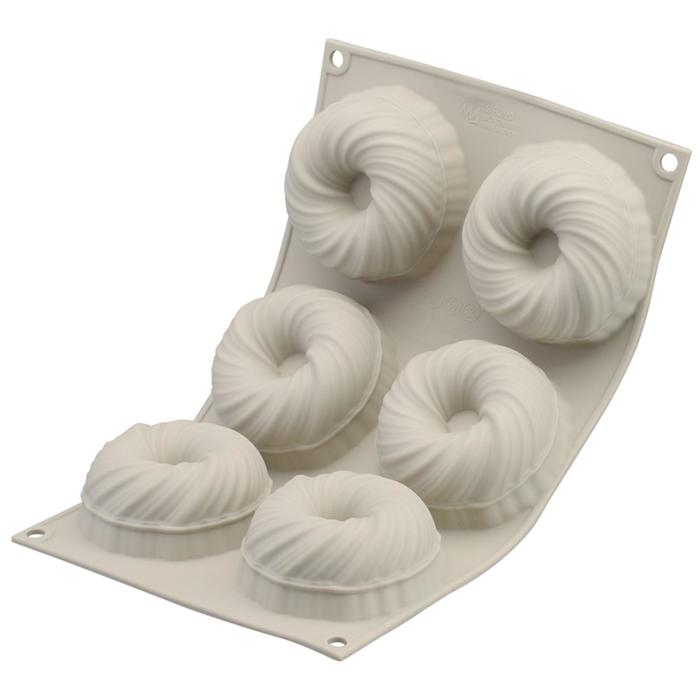 

Форма для приготовления пирожных Mini intreccio 18.2×33.7 см, силиконовая