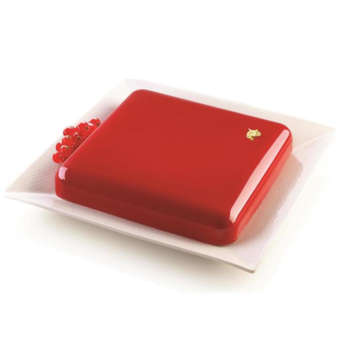 Форма для приготовления торта Quadro 21×21 см, силиконовая