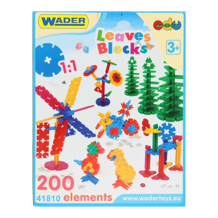 Конструктор "Листики", 200 деталей