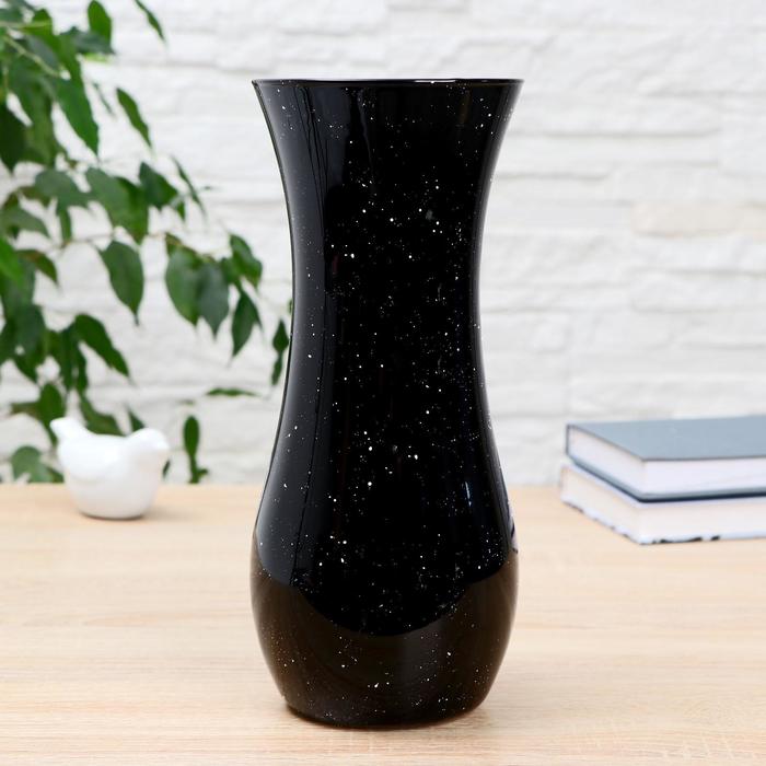 Ваза Крапле-чёрный d-10см h-25.5см ваза эльдорадо цветная с декором h 40см d 10см