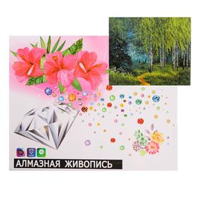 

Алмазная мозаика с подрамником, полное заполнение «Березки» 40×50 см