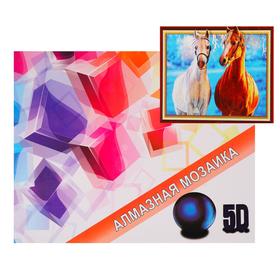 

Алмазная мозаика с подрамником, полное заполнение «Лошади» 40×50 см