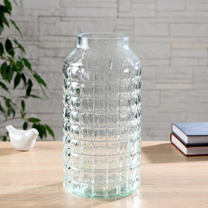 Ваза Альхес d-10см, 30х15см прозрачная ваза скандик оливковый альхес h 30х15см d 8 5см 2570